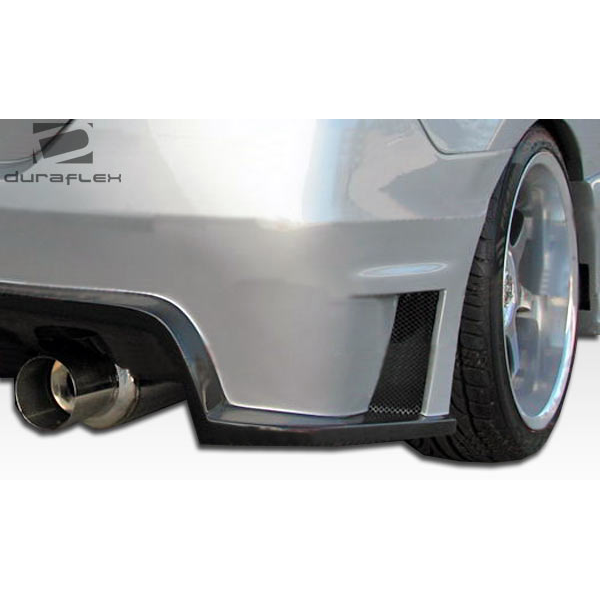 Modify your Honda Civic 2006 with our Exterior/Complete Body Kits - Angled view of rear bumper for Honda Civic