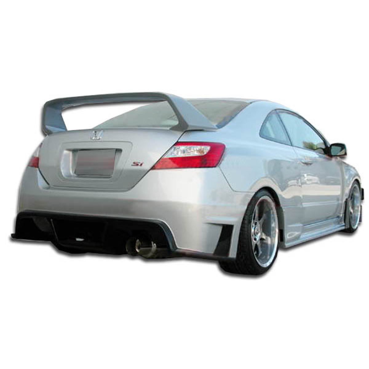 Modify your Honda Civic 2006 with our Exterior/Complete Body Kits - The part is viewed from a low rear angle