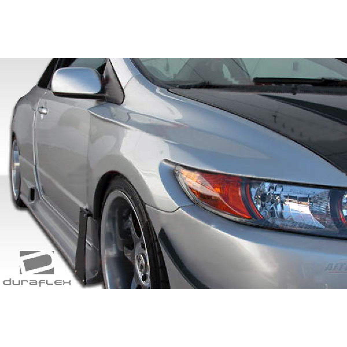 Modify your Honda Civic 2006 with our Exterior/Fenders - Front angle showing the fender and wheel