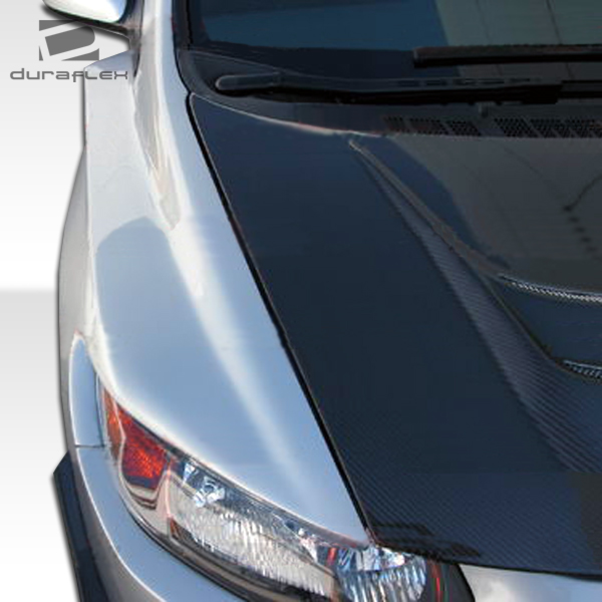 Modify your Honda Civic 2006 with our Exterior/Fenders - Front view angle showing hood and fender details