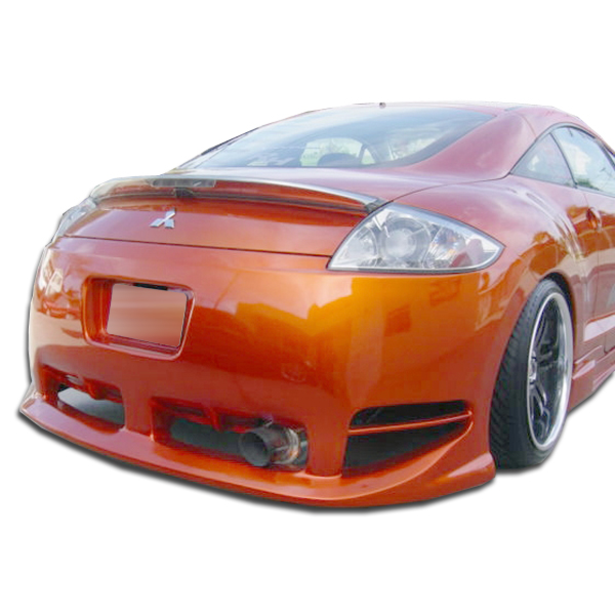 Modify your Mitsubishi Eclipse 2006 with our Exterior/Rear Bumpers or Lips - Rear angle showing exterior rear bumper design