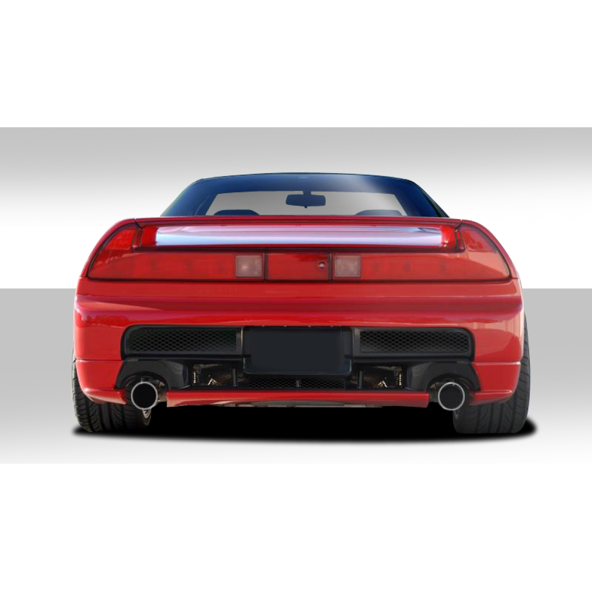 Modify your Acura NSX 1991 with our Exterior/Rear Bumpers or Lips - Rear view angle of the Acura NSX seen