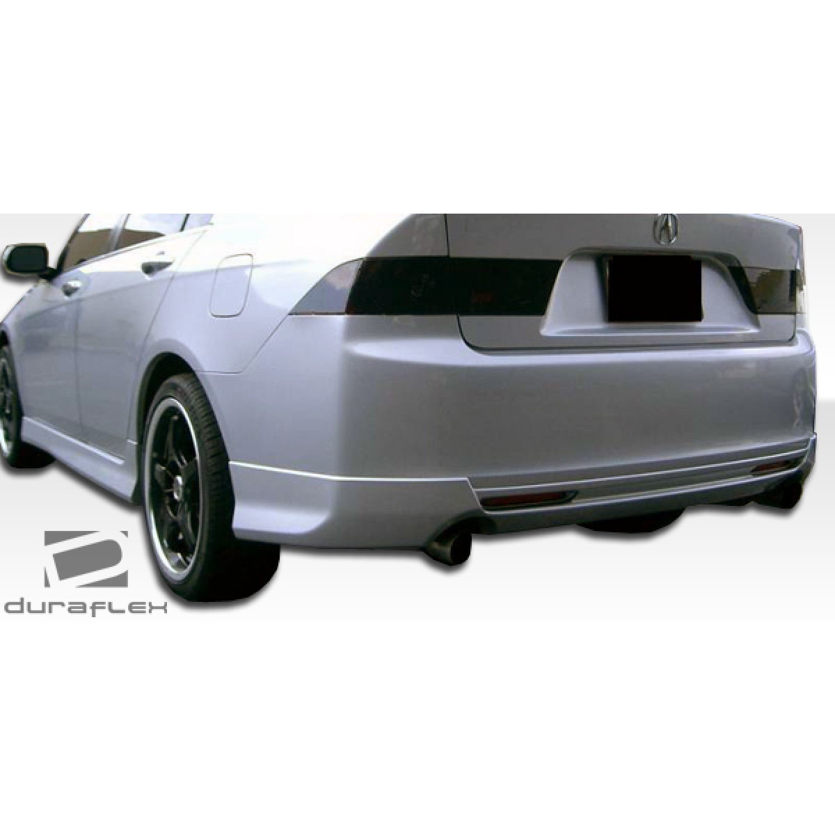 Modify your Acura TSX 2004 with our Exterior/Complete Body Kits - Rear view angle of the body kit on the Acura TSX
