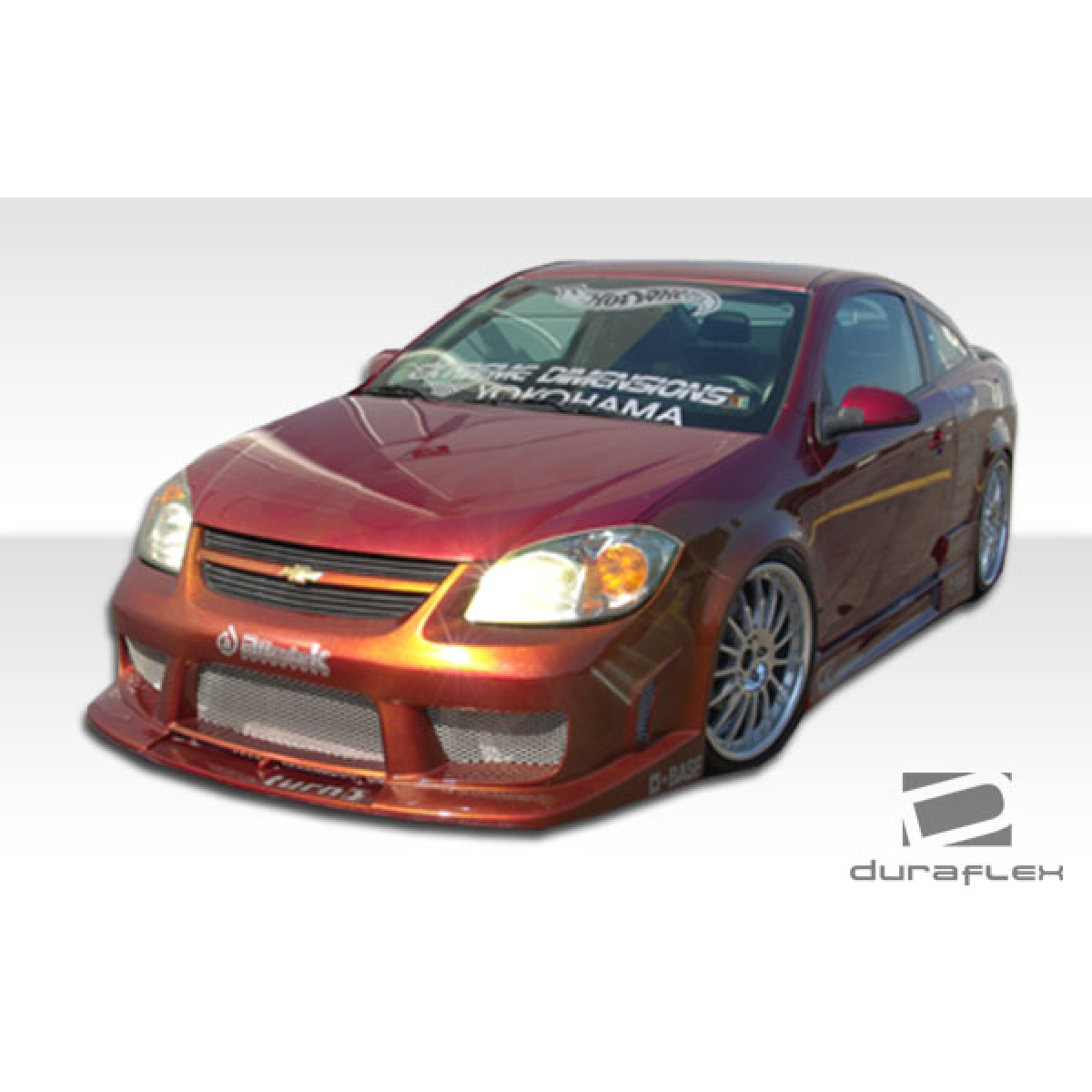 Modify your Chevrolet Cobalt 2005 with our Exterior/Complete Body Kits - Front angle view of modified Chevrolet Cobalt