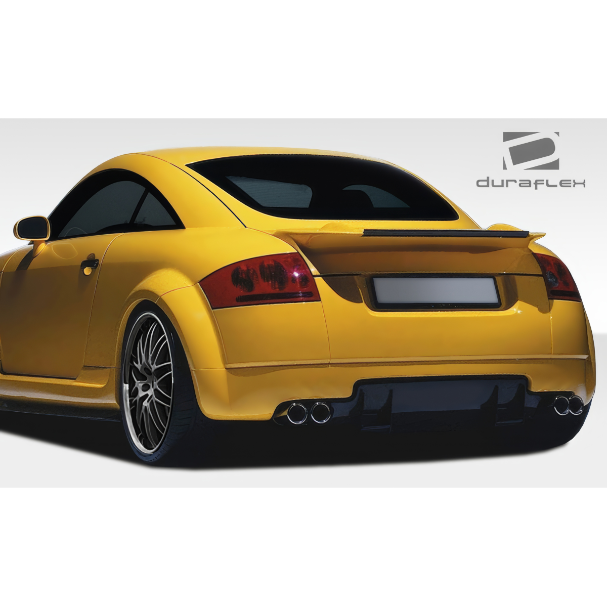 Modify your Audi TT 2000 with our Exterior/Wings - Rear angle showcasing a sporty yellow Audi TT