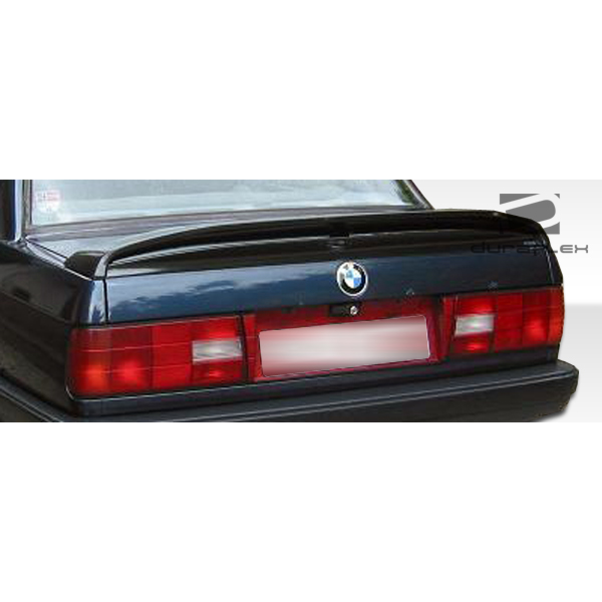 Modify your BMW 3-Series 1984 with our Exterior/Wings - Rear view at a slight upward angle