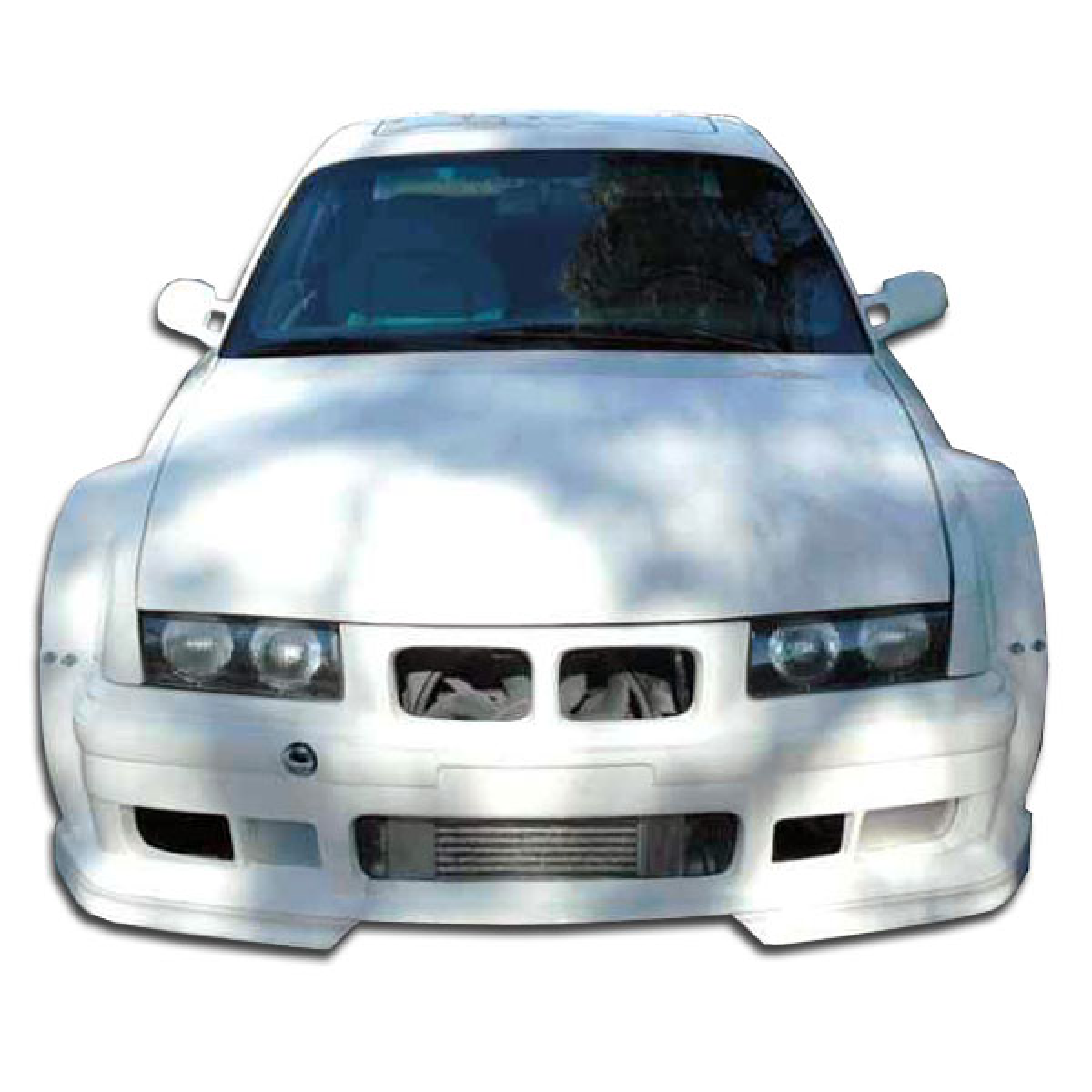 Modify your BMW 3-Series 1992 with our Exterior/Front Bumpers or Lips - Front view angle of the BMW 3 Series