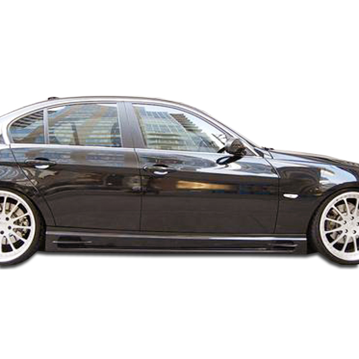 Modify your BMW 3-Series 2006 with our Exterior/Side Skirts - Side profile angle of the BMW 3 Series