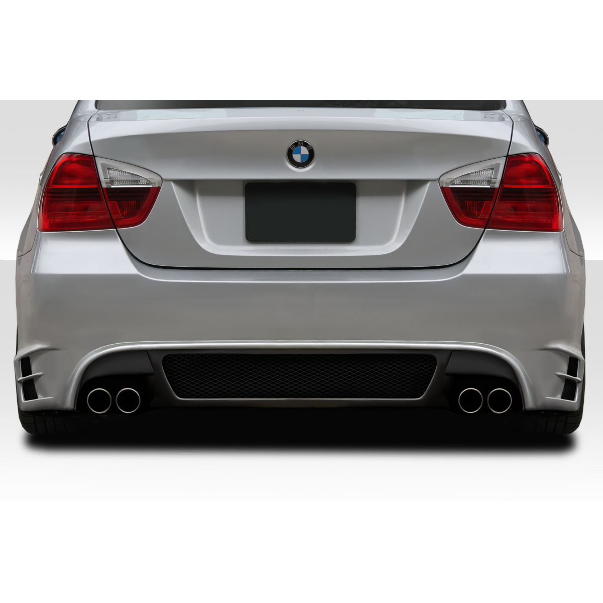 Modify your BMW 3-Series 2006 with our Exterior/Rear Bumpers or Lips - The image shows a rear view of the car