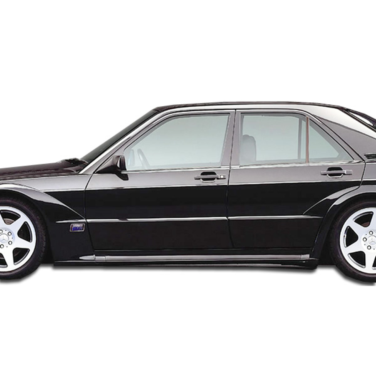 Modify your Mercedes-Benz 190 1984 with our Exterior/Complete Body Kits - Image shows vehicle side view clearly