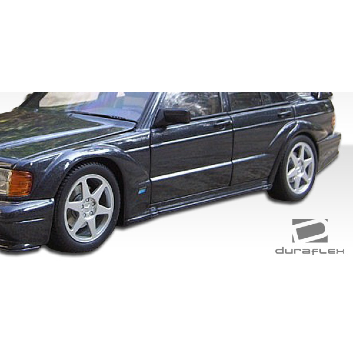 Modify your Mercedes-Benz 190 1984 with our Exterior/Complete Body Kits - Side view of a modified Mercedes 190 W201