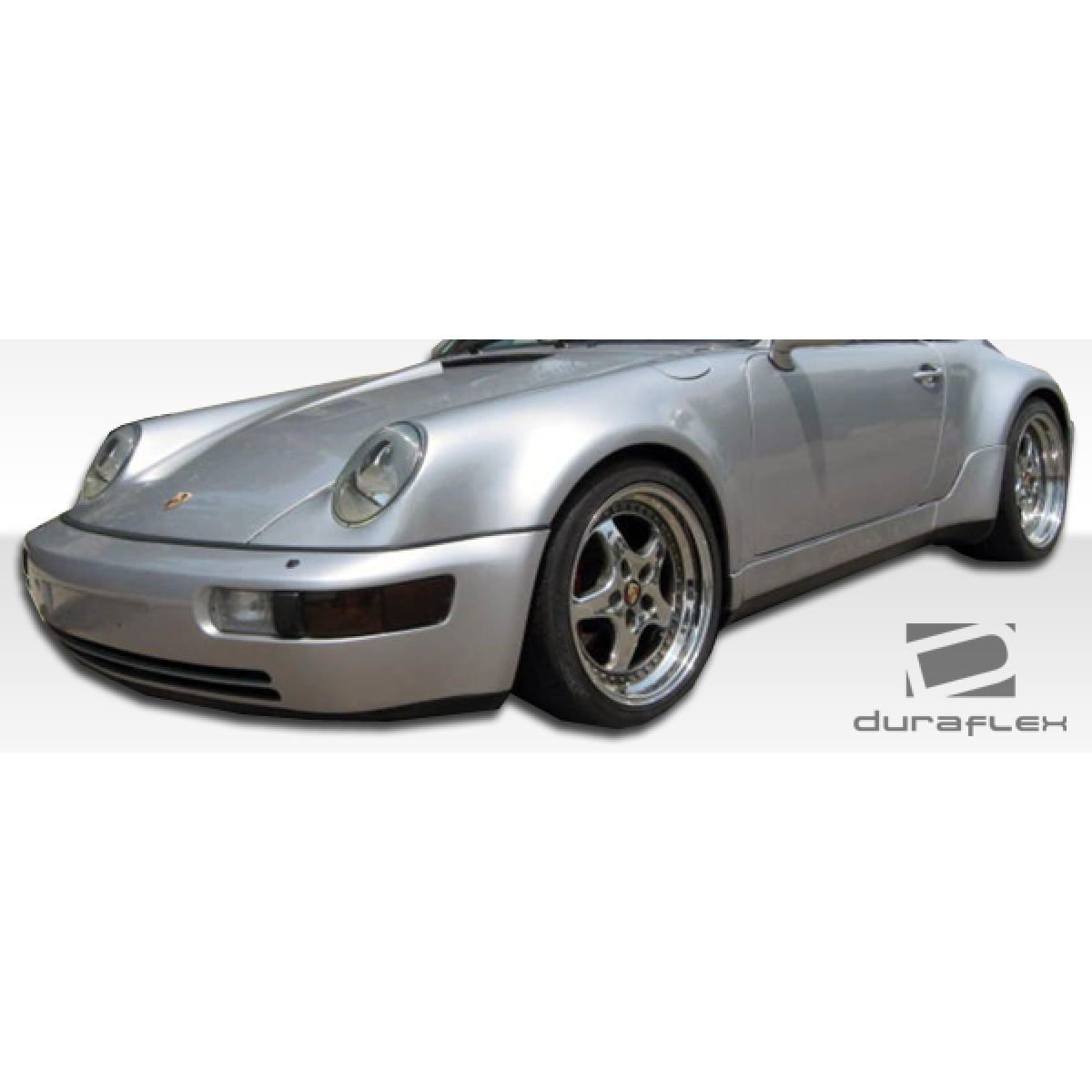 Modify your Porsche 911 1989 with our Exterior/Side Skirts - Front angled view of side skirts on Porsche 911