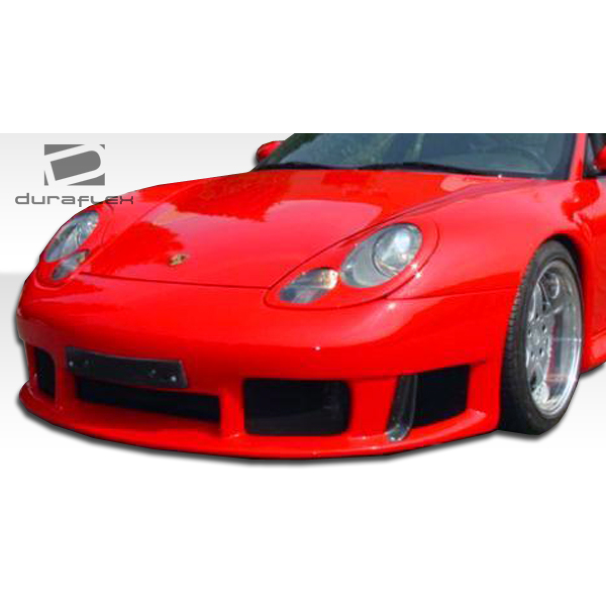 Modify your Porsche 911 1999 with our Exterior/Front Bumpers or Lips - Front view of the vehicle at a low angle