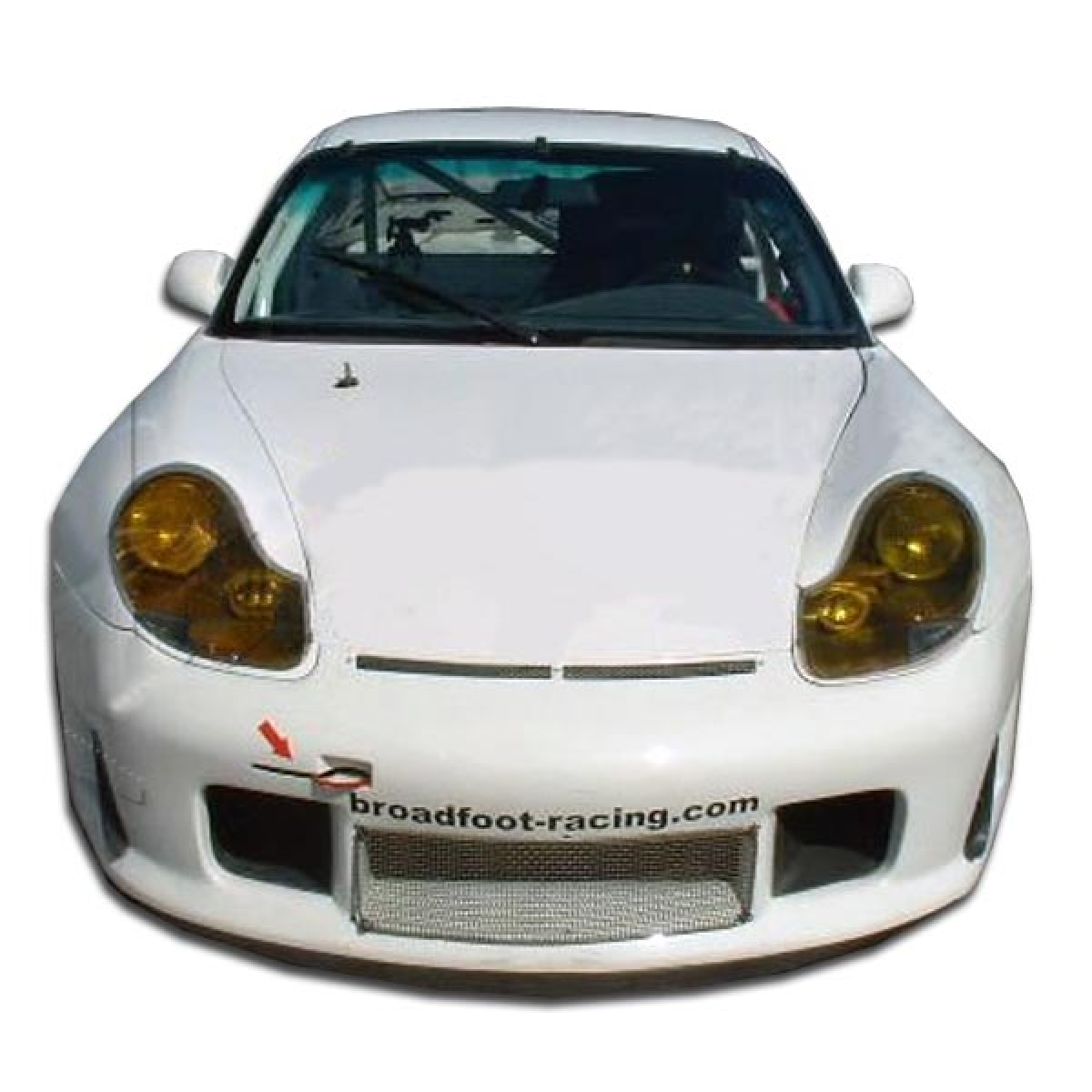 Modify your Porsche 911 1999 with our Exterior/Front Bumpers or Lips - Front view straight on of the vehicle