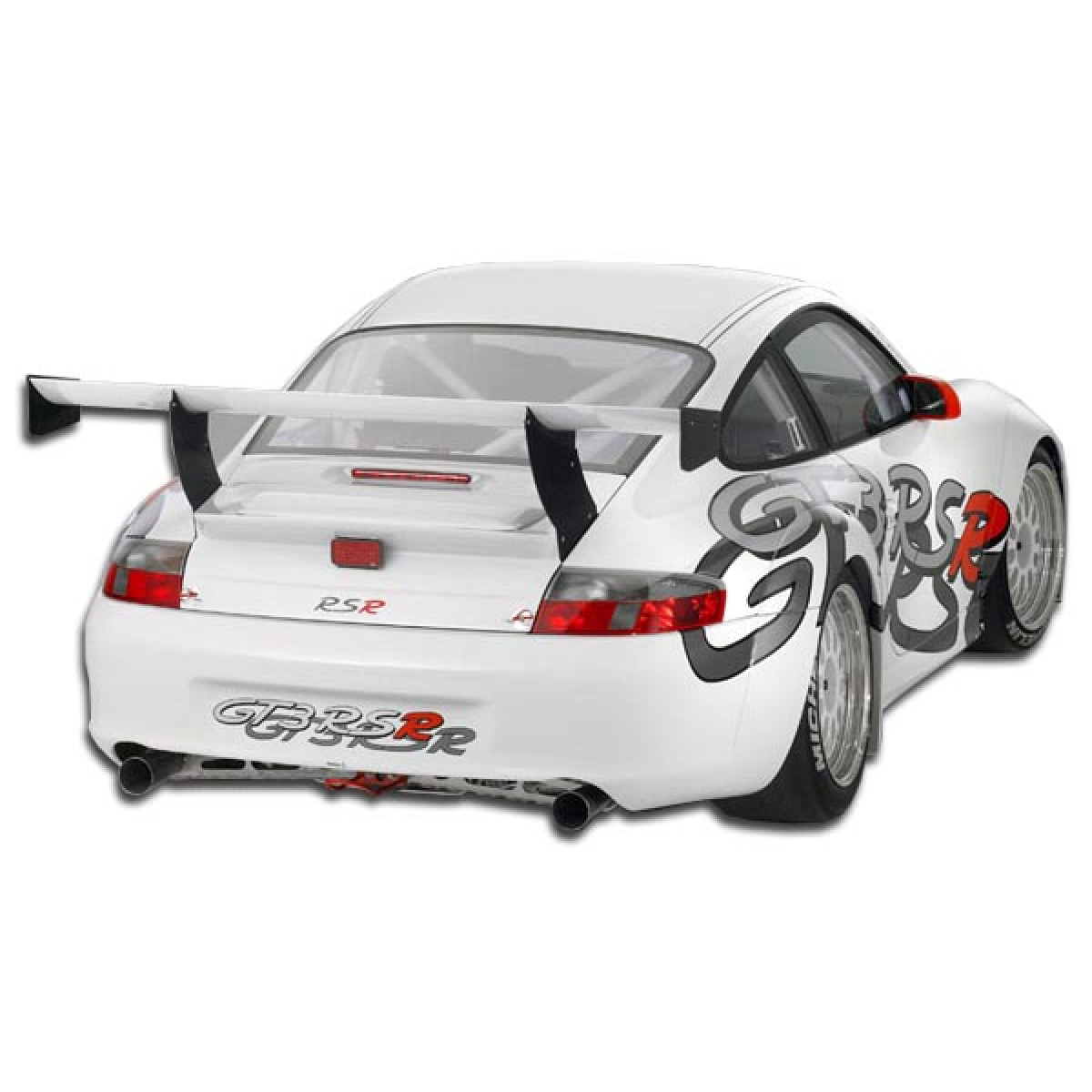 Modify your Porsche 911 2002 with our Exterior/Rear Bumpers - Viewed from rear angle of the vehicle