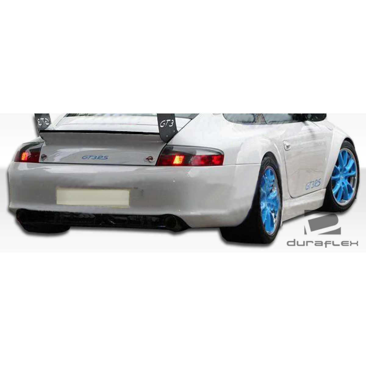 Modify your Porsche 911 2002 with our Exterior/Fenders - Rear angle view showcasing wide body fender flares