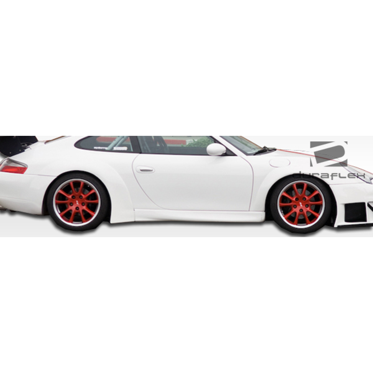 Modify your Porsche 911 2002 with our Exterior/Fenders - Side angle view of the rear fender flare