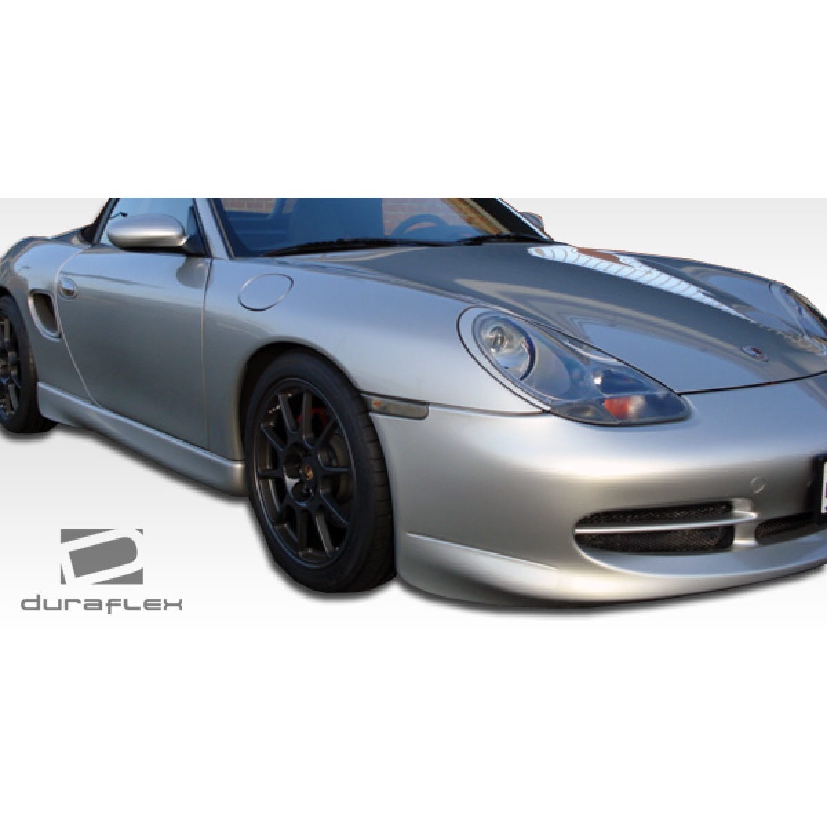 Modify your Porsche Boxster 1997 with our Exterior/Side Skirts - Angled view highlighting side skirts installation