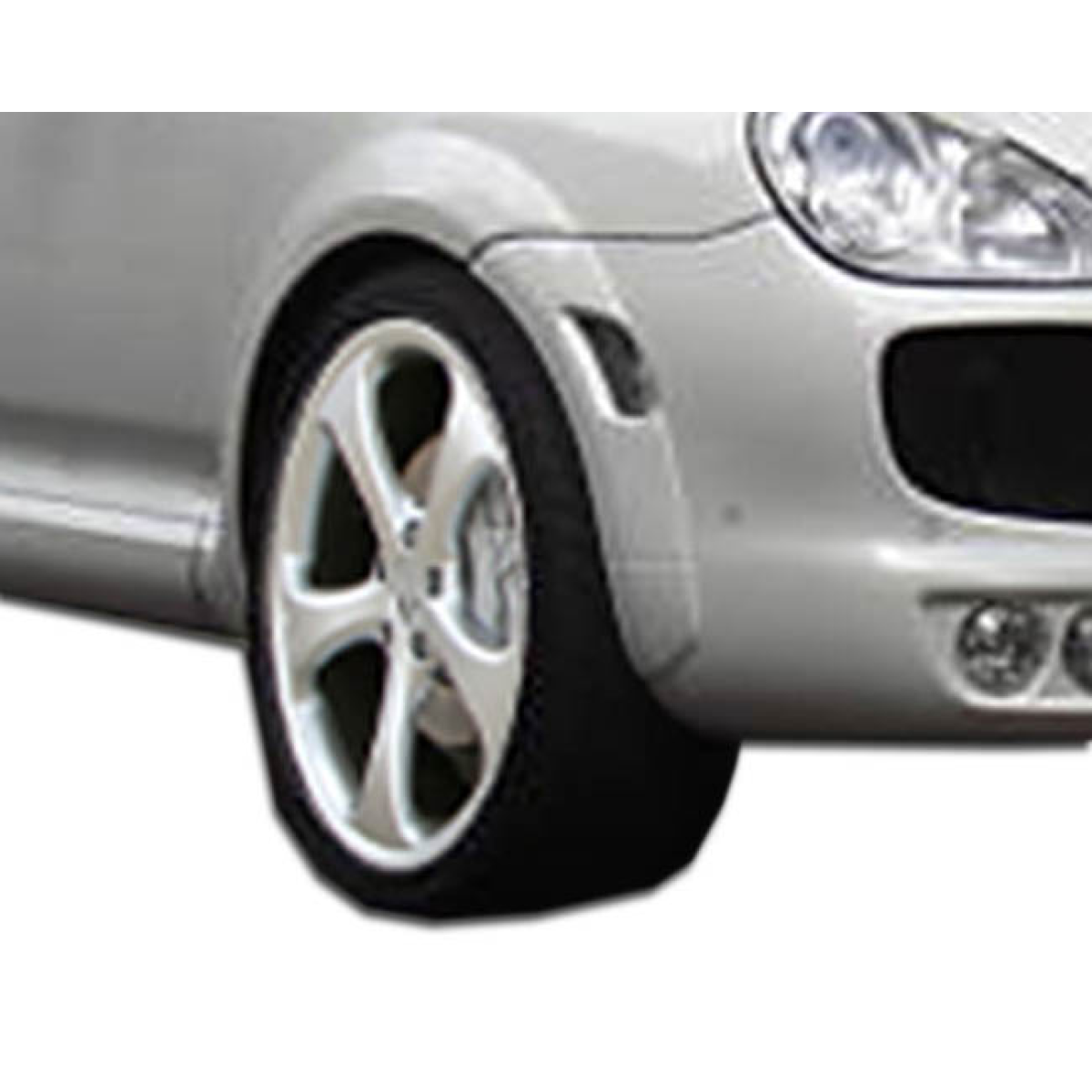 Modify your Porsche Cayenne 2003 with our Exterior/Fenders - Side view of front wheel and fender