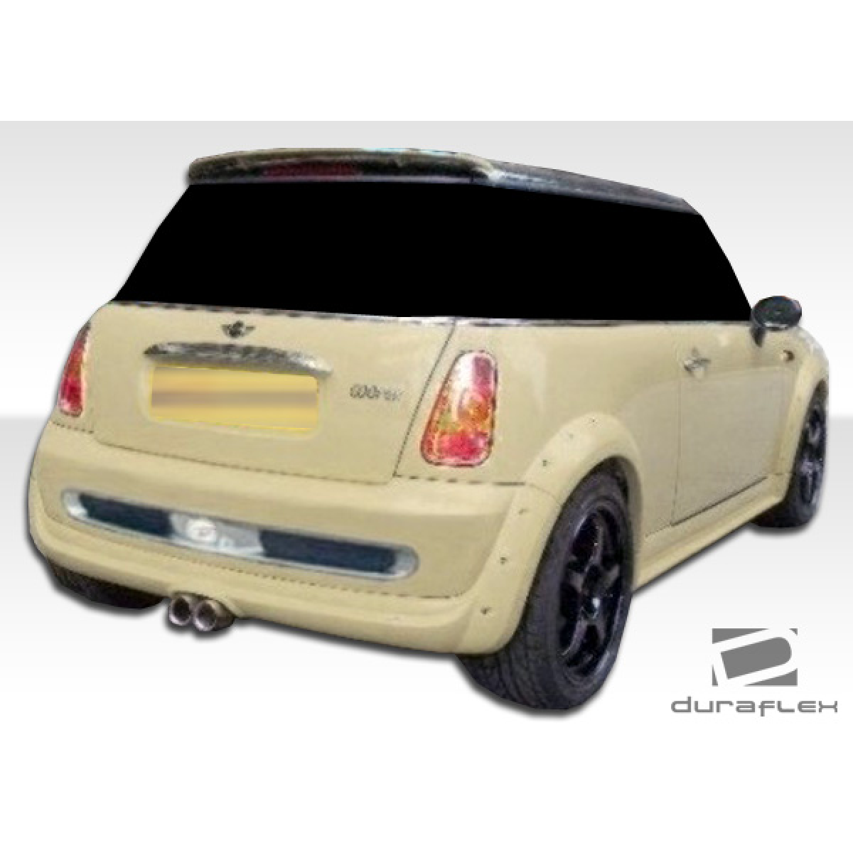 Modify your Mini Cooper 2002 with our Exterior/Fenders - Rear angle showing the fender flares