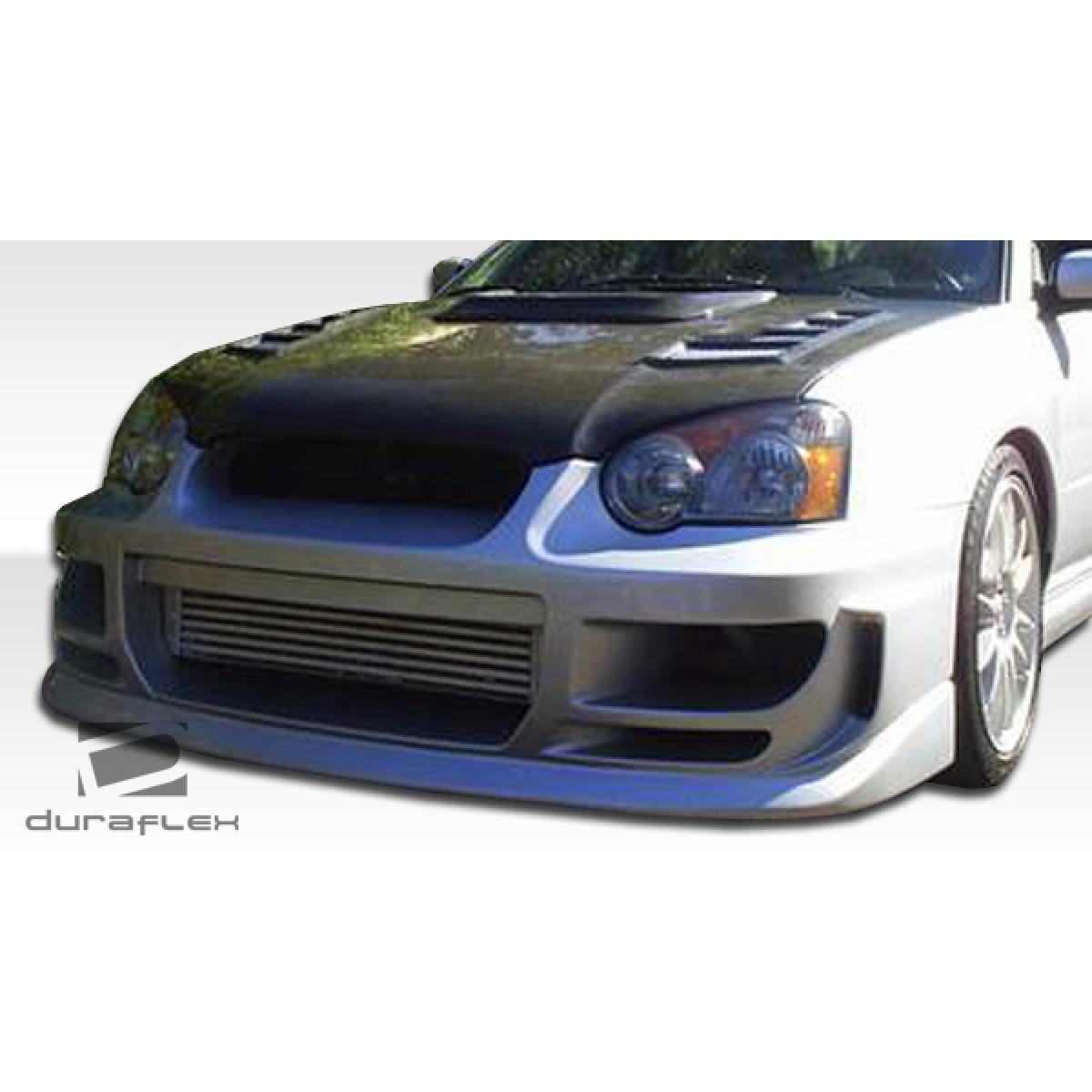 Modify your Subaru Impreza 2004 with our Exterior/Front Bumpers or Lips - Front view showcasing the bumper design angle