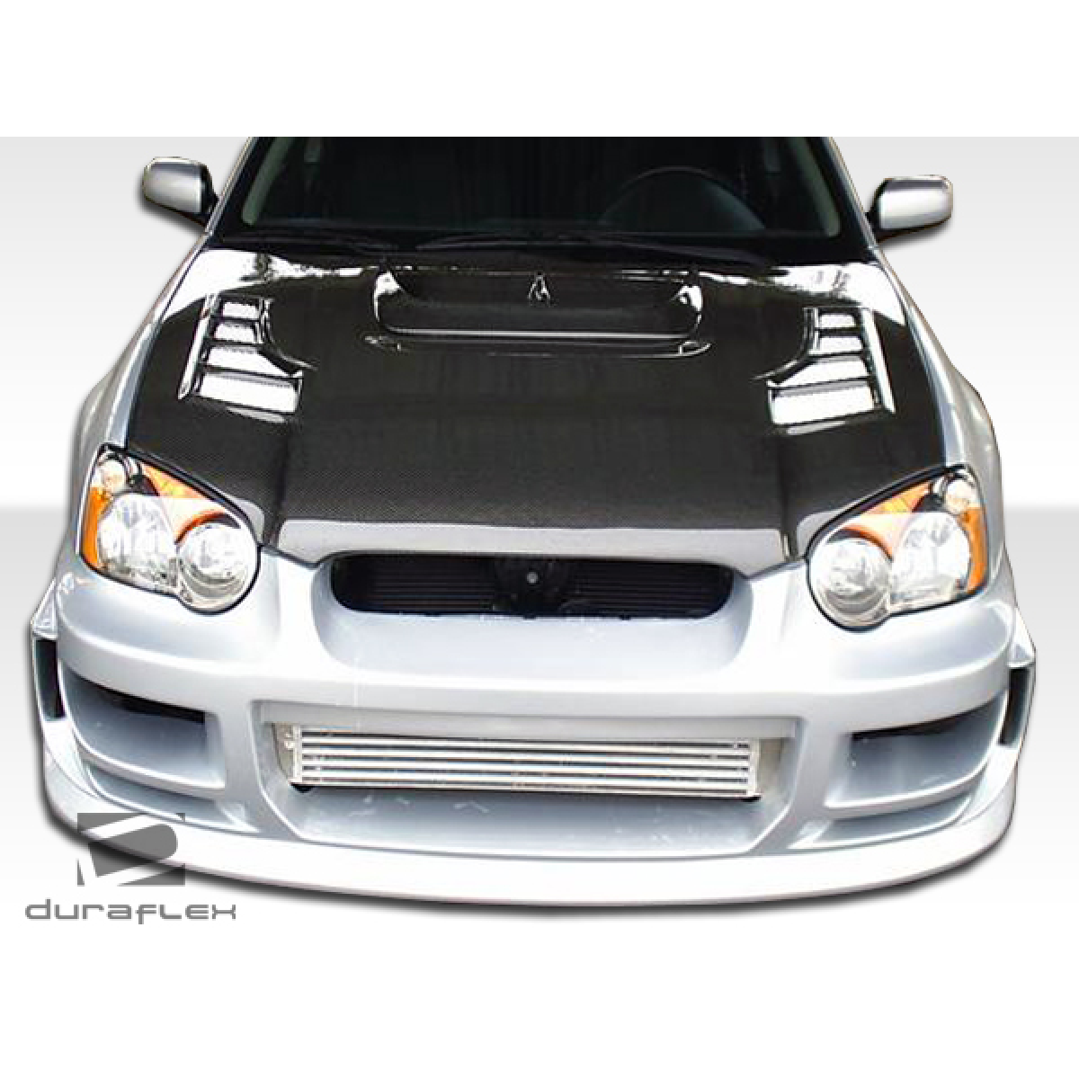 Modify your Subaru Impreza 2004 with our Exterior/Front Bumpers or Lips - Front view showcasing the front bumper design