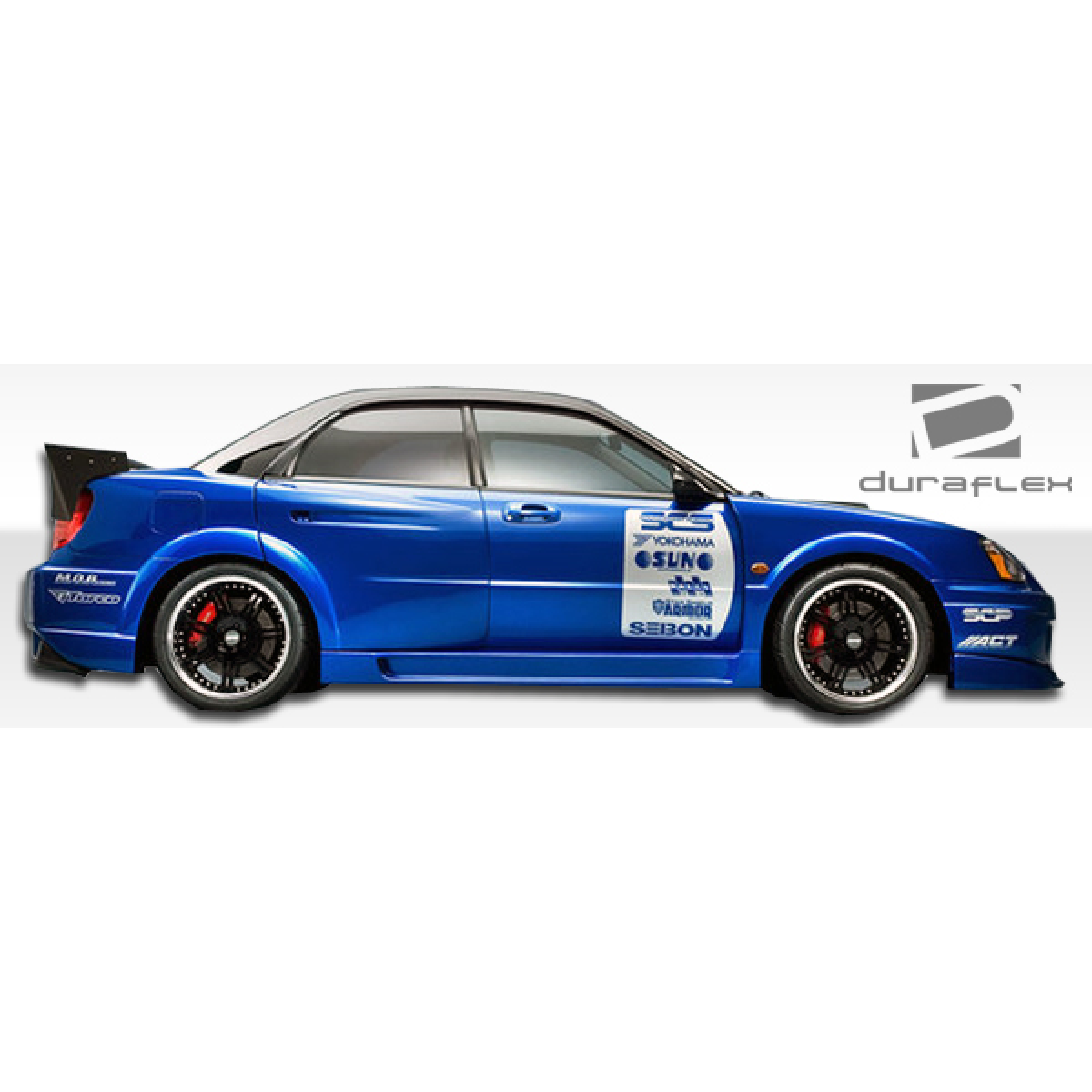 Modify your Subaru Impreza 2004 with our Exterior/Fenders - Side view showing wide body fender design