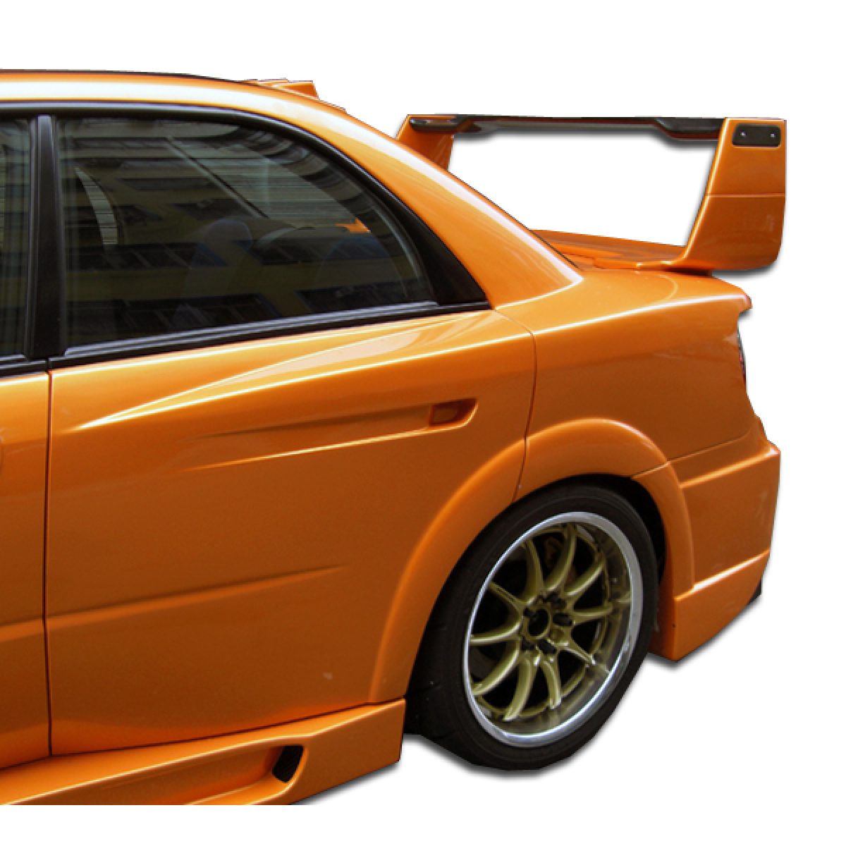 Modify your Subaru Impreza 2004 with our Exterior/Fenders - Angle from the side showing rear fender flares