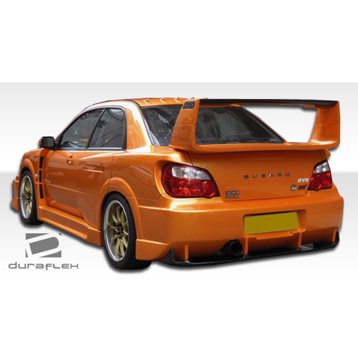 Modify your Subaru Impreza 2004 with our Exterior/Fenders - Rear angle view of Subaru Impreza C-GT fender flares