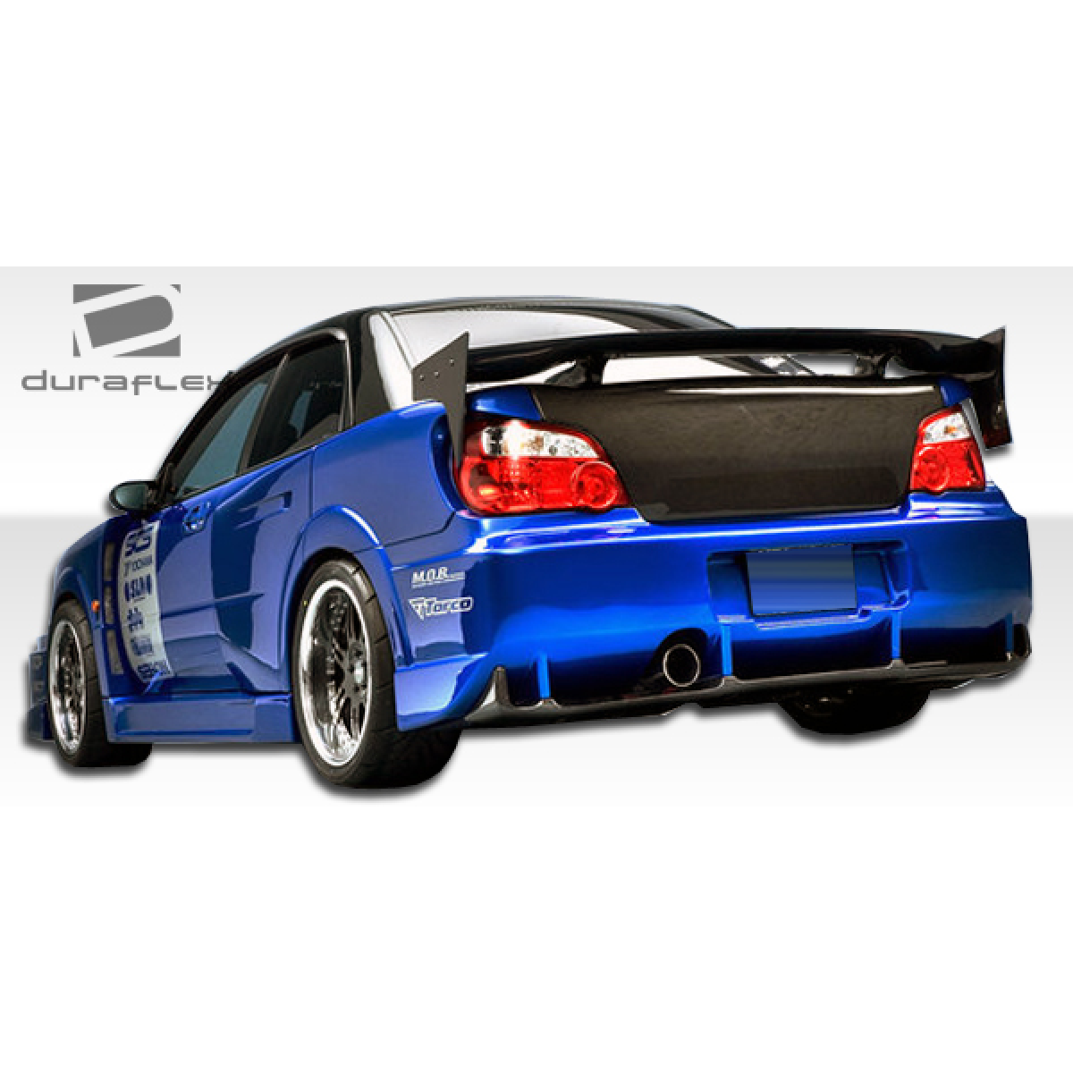 Modify your Subaru Impreza 2004 with our Exterior/Fenders - Rear view of vehicle at a slight angle