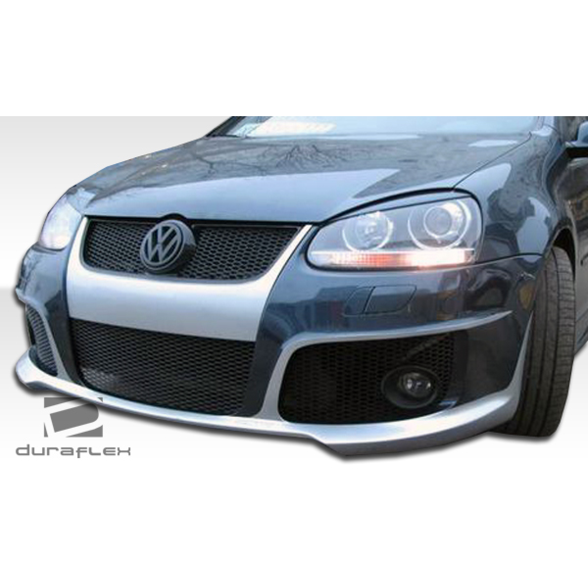 Modify your Volkswagen Golf 2006 with our Exterior/Front Bumpers or Lips - Front view angle showing custom bumper design