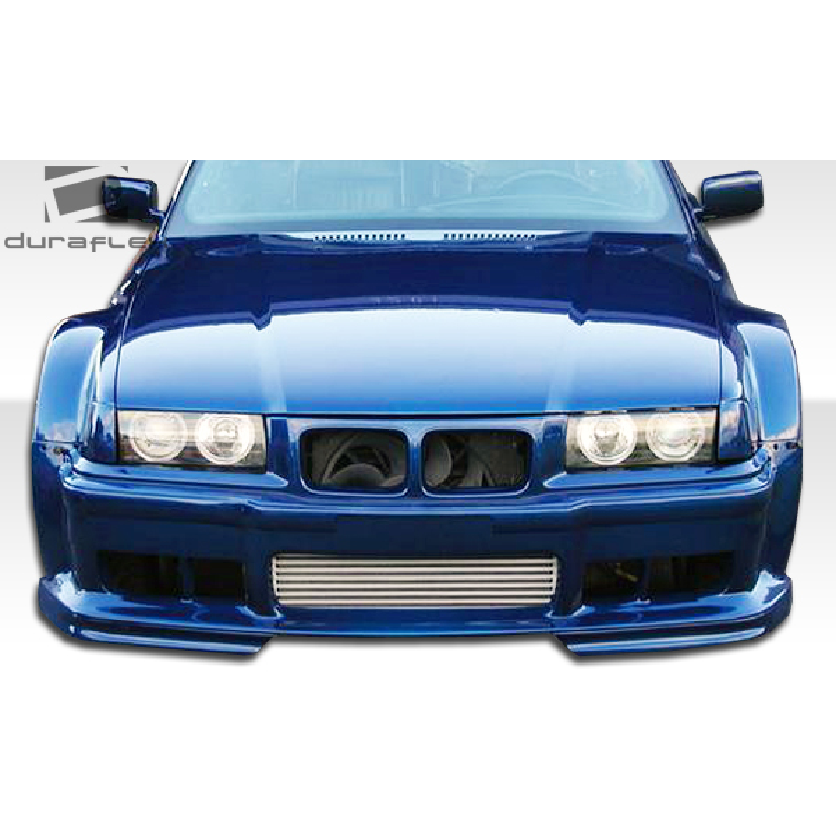 Modify your BMW 3-Series 1992 with our Exterior/Complete Body Kits - Front view of wide body kit for BMW E36