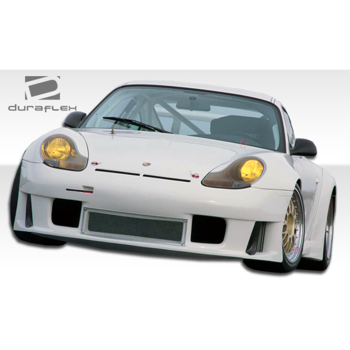 Modify your Porsche 911 1999 with our Exterior/Complete Body Kits - Front angled view of a Porsche 911 body kit