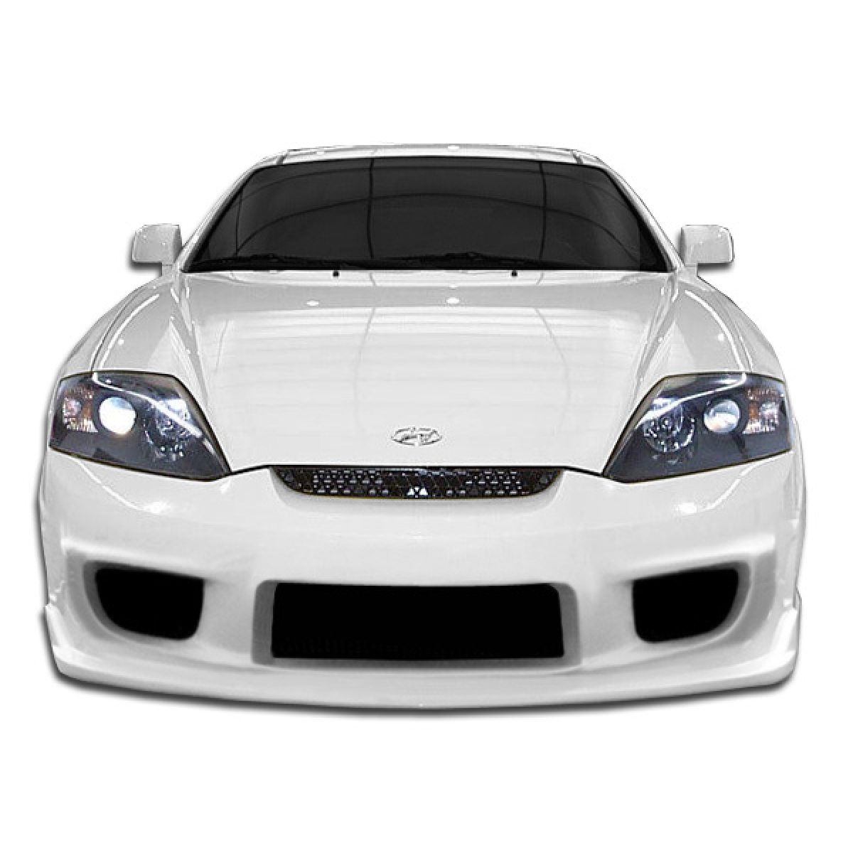 Modify your Hyundai Tiburon 2003 with our Exterior/Front Bumpers or Lips - Front view of vehicle at eye level