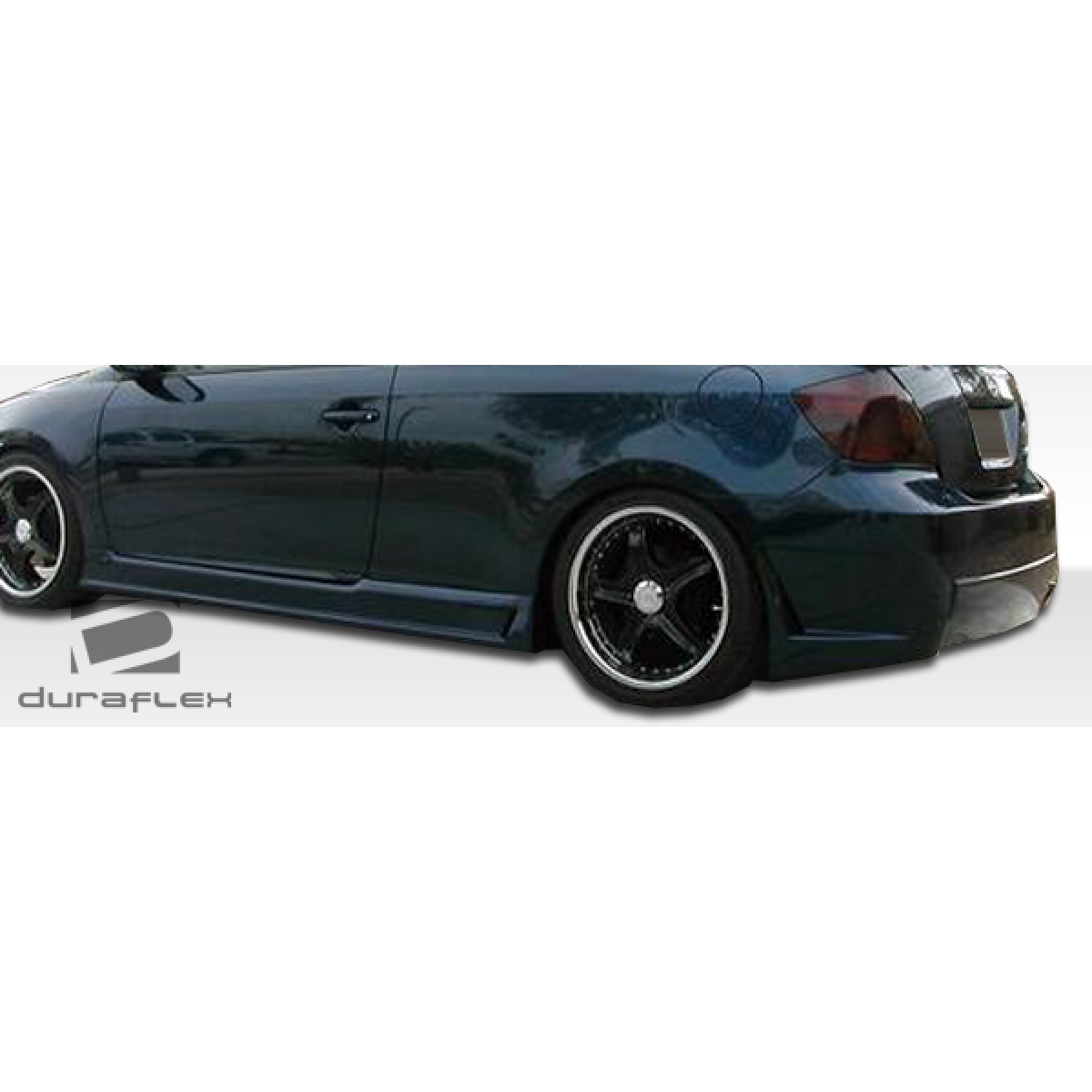 Modify your Scion tC 2005 with our Exterior/Side Skirts - Image shows side angle of scion tc with skirts