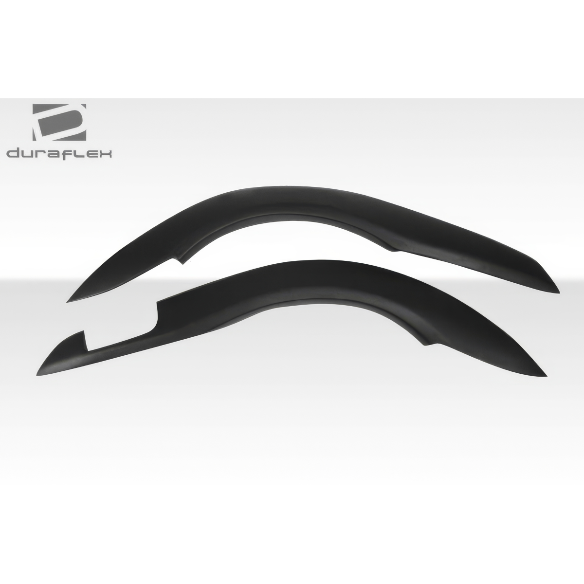 Modify your Chevrolet Cavalier 1995 with our Exterior/Fenders - Angled view of black rear fender flares