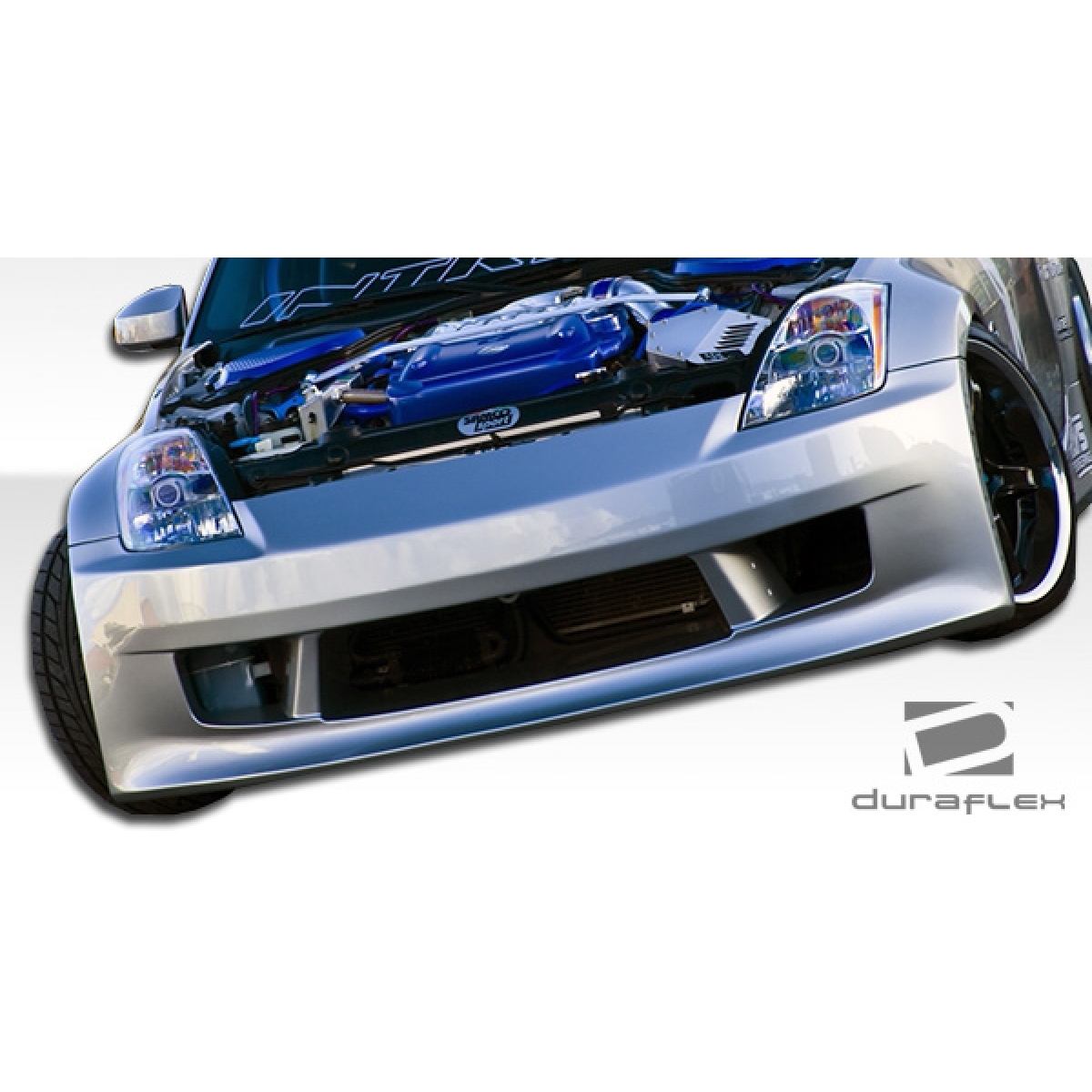 Modify your Nissan 350Z 2003 with our Exterior/Front Bumpers or Lips - The image shows a low front angle view