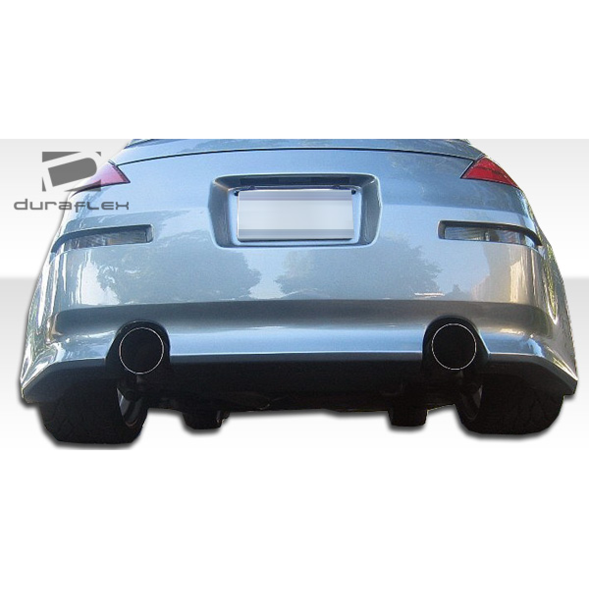 Modify your Nissan 350Z 2003 with our Exterior/Rear Bumpers or Lips - Rear view low angle of the bumper part