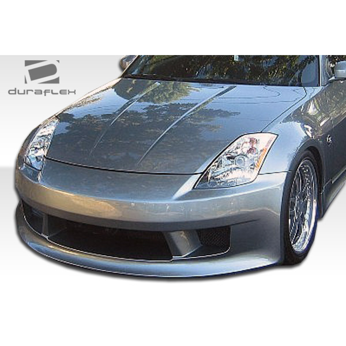 Modify your Nissan 350Z 2003 with our Exterior/Complete Body Kits - Front view at low angle showing body kit