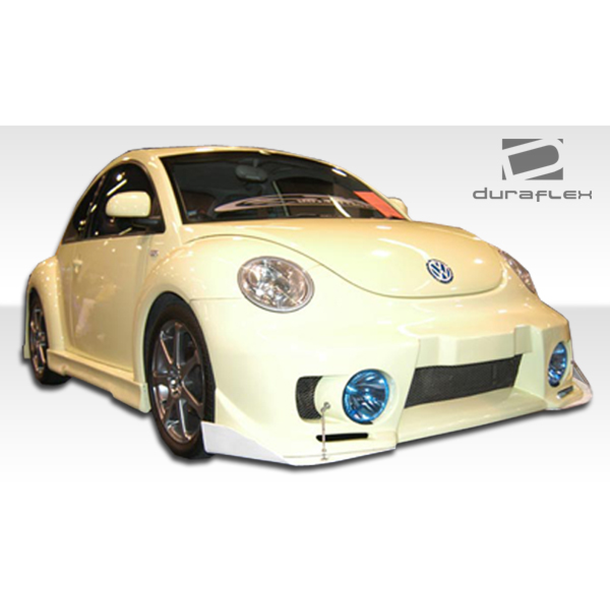 Modify your Volkswagen Beetle 1998 with our Exterior/Complete Body Kits - Front angle view of modified Volkswagen Beetle