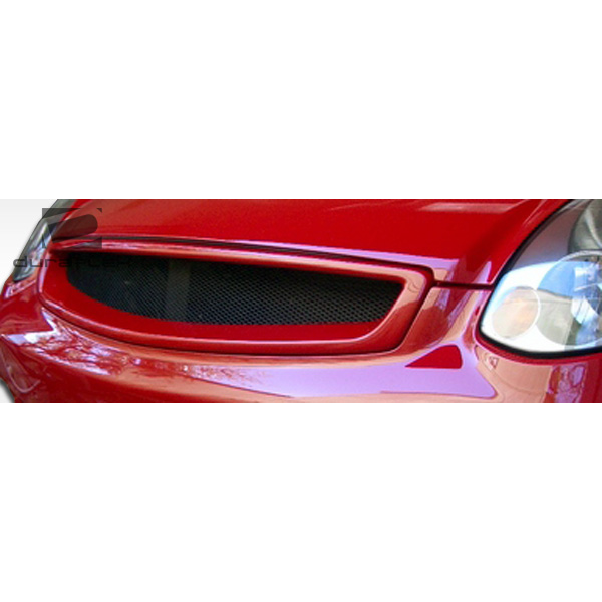 Modify your Infiniti G35 2003 with our Exterior/Grilles - Frontal view of grille with slight top angle