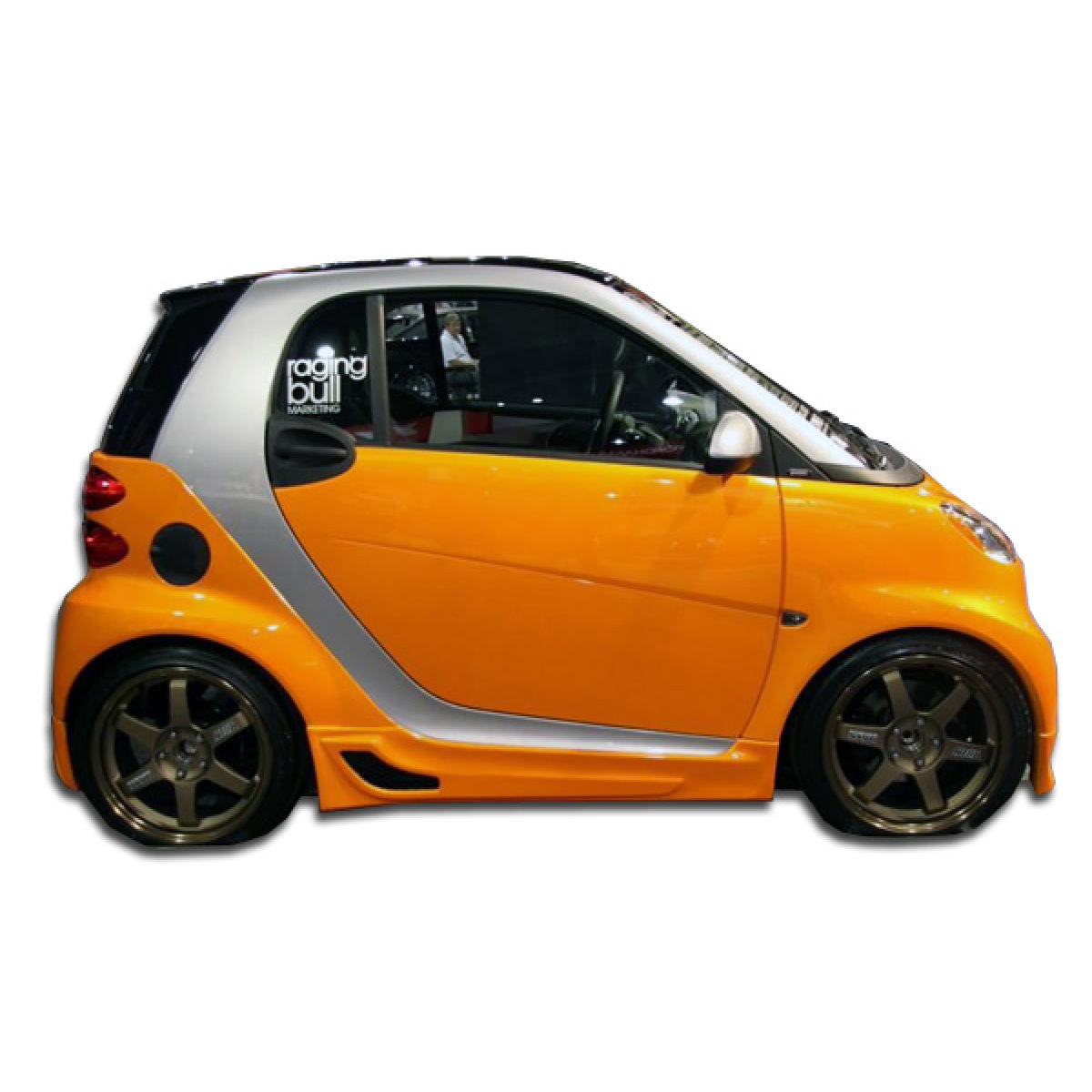Modify your Smart fortwo 2008 with our Exterior/Complete Body Kits - Side angle view of Smart Fortwo vehicle