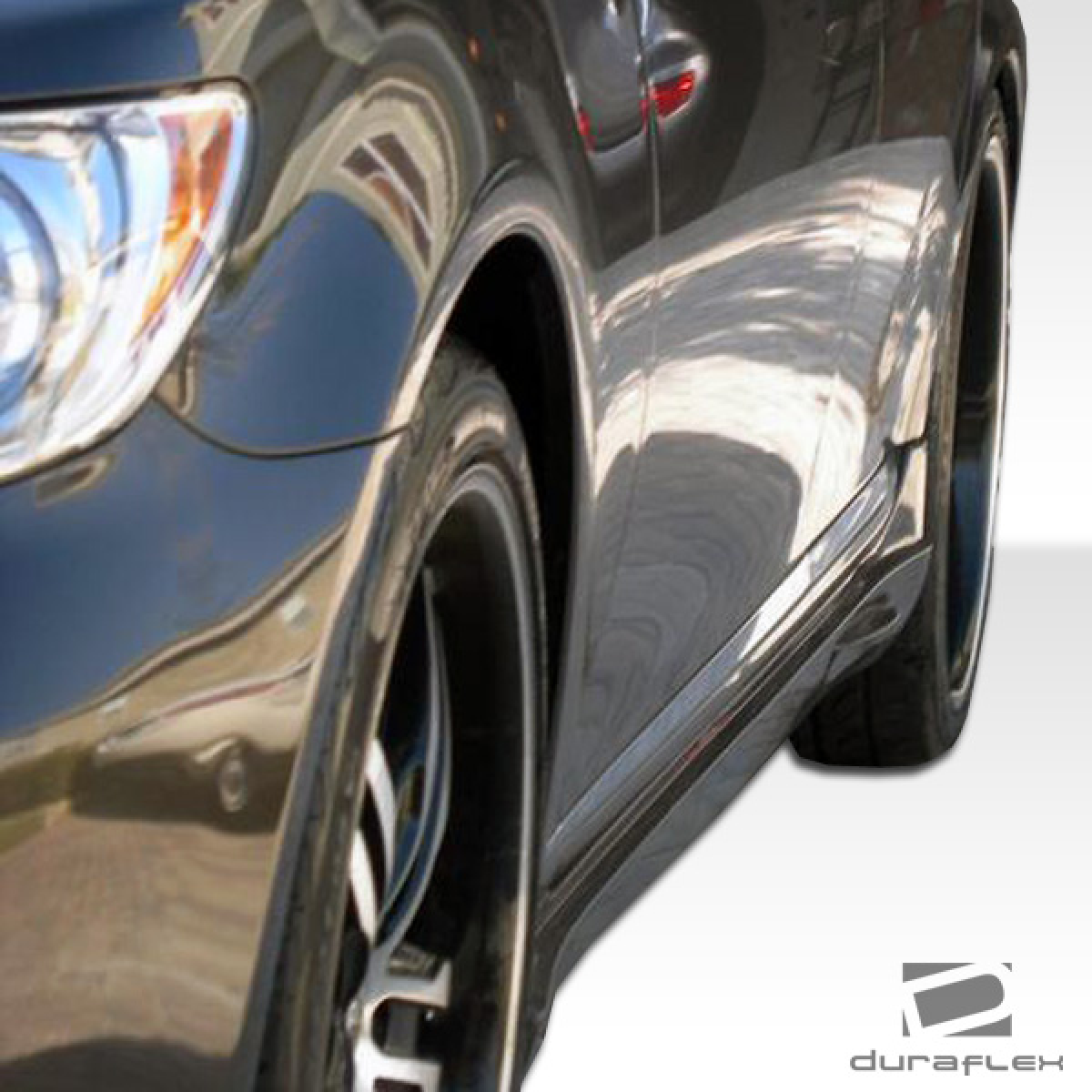 Modify your Lexus LS460 2007 with our Exterior/Side Skirts - Angled view showcasing side skirt detail