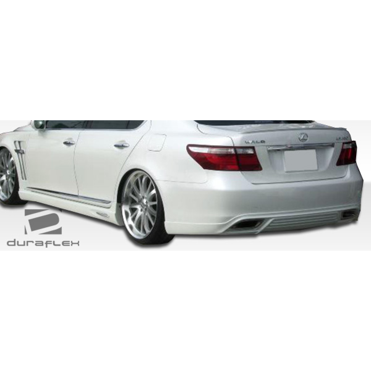 Modify your Lexus LS460 2007 with our Exterior/Side Skirts - Side view showcasing the side skirts installation