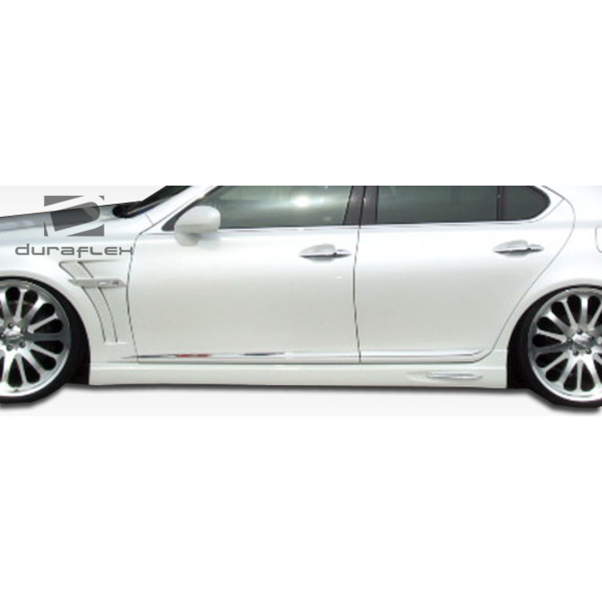 Modify your Lexus LS460 2007 with our Exterior/Side Skirts - The part is shown at a side angle view