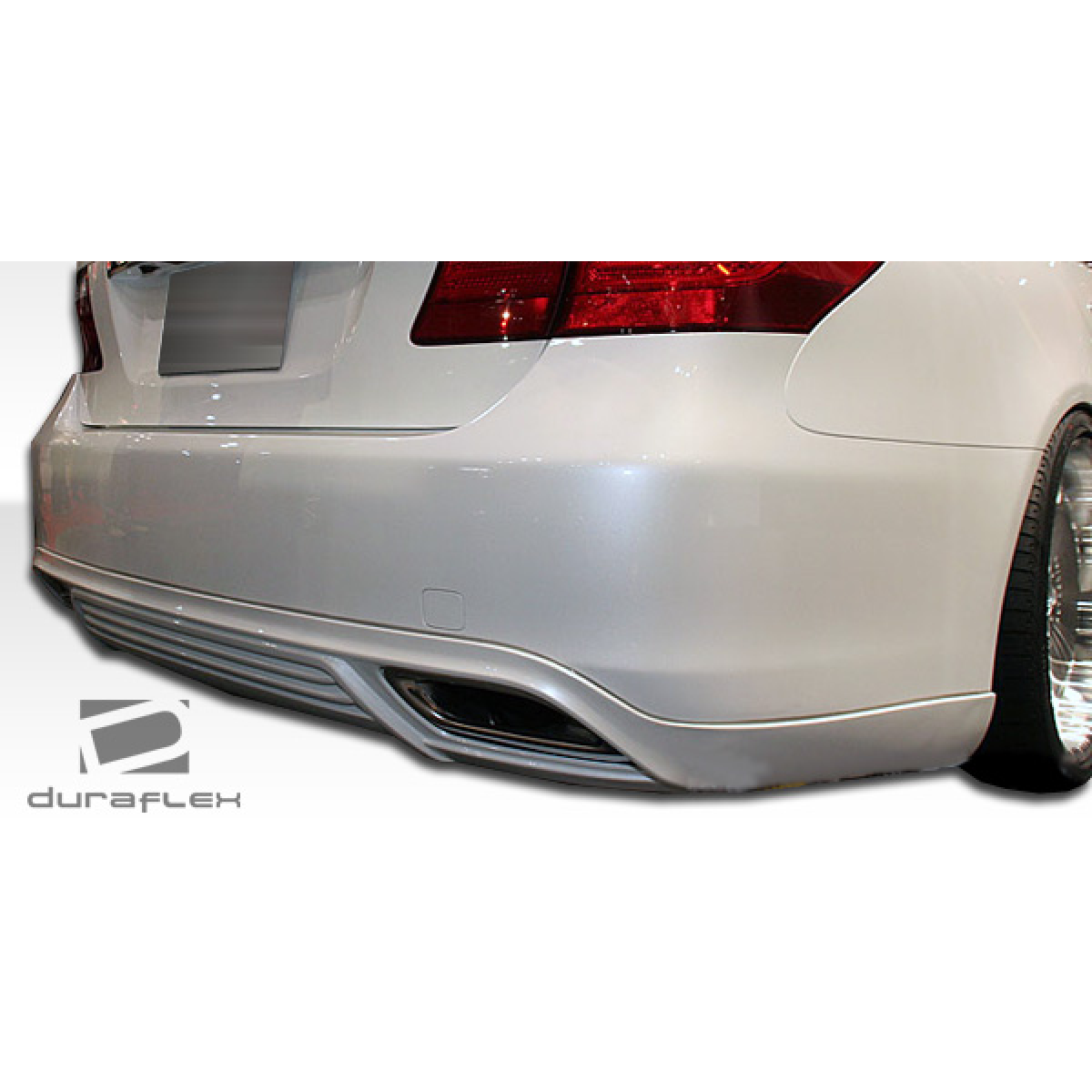 Modify your Lexus LS460 2007 with our Exterior/Rear Bumpers or Lips - Angle shows rear view of bumper attachment