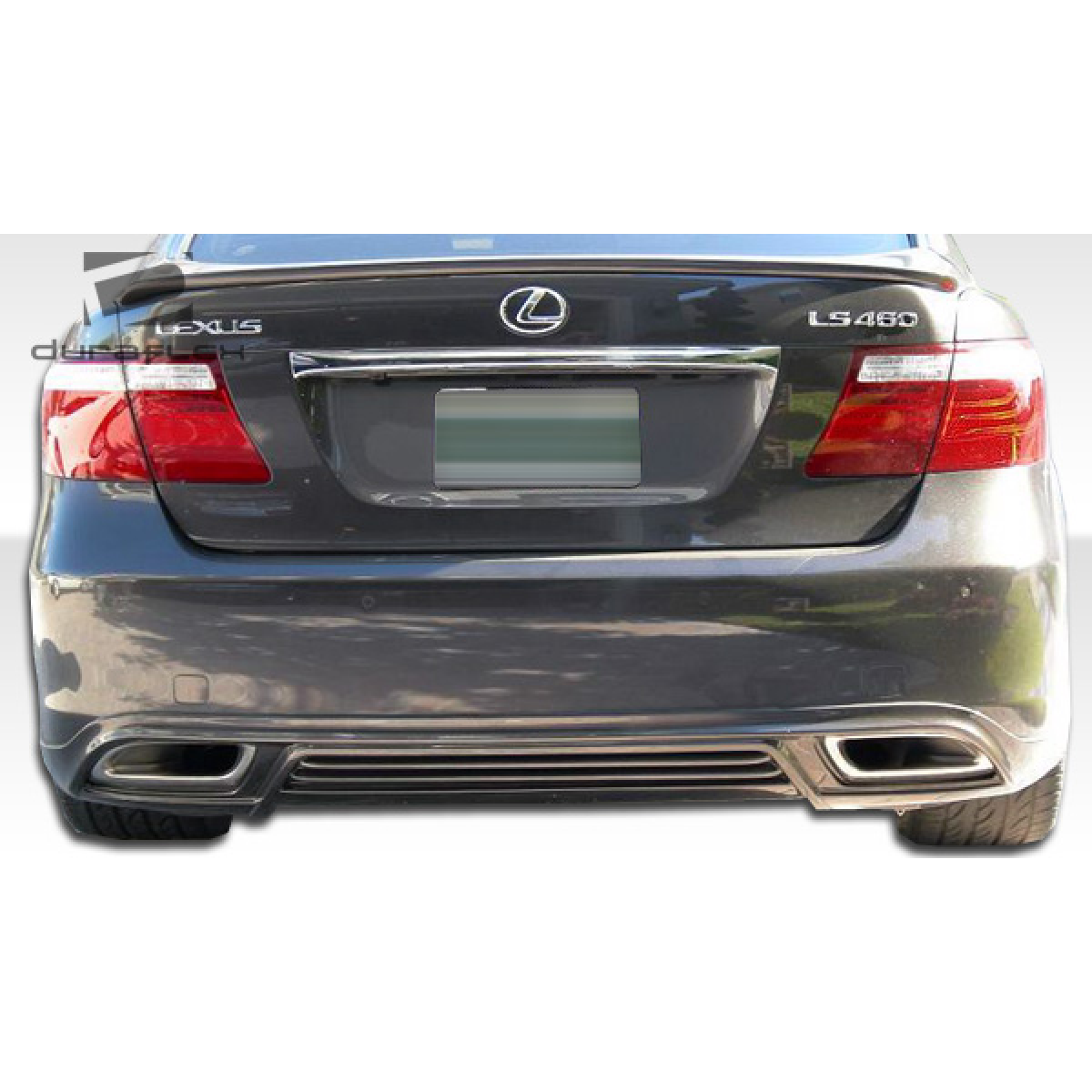 Modify your Lexus LS460 2007 with our Exterior/Rear Bumpers or Lips - Rear view showing part from slightly above