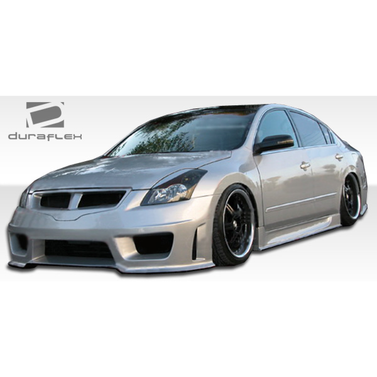 Modify your Nissan Altima 2007 with our Exterior/Complete Body Kits - Front angle view of the vehicle and side skirts