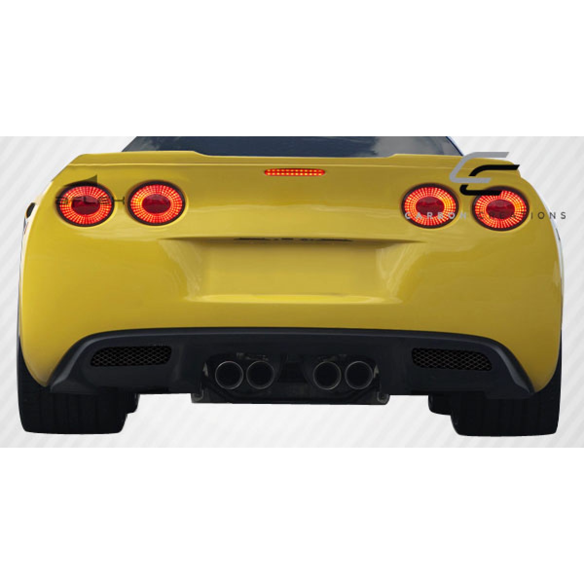Modify your Chevrolet Corvette 1997 with our Exterior/Rear Bumpers or Lips - Rear view of vehicle at straight angle
