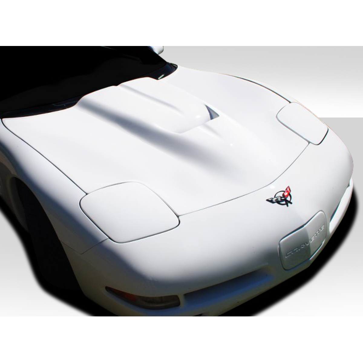 Modify your Chevrolet Corvette 1997 with our Exterior/Hoods - Top down view of the car hood